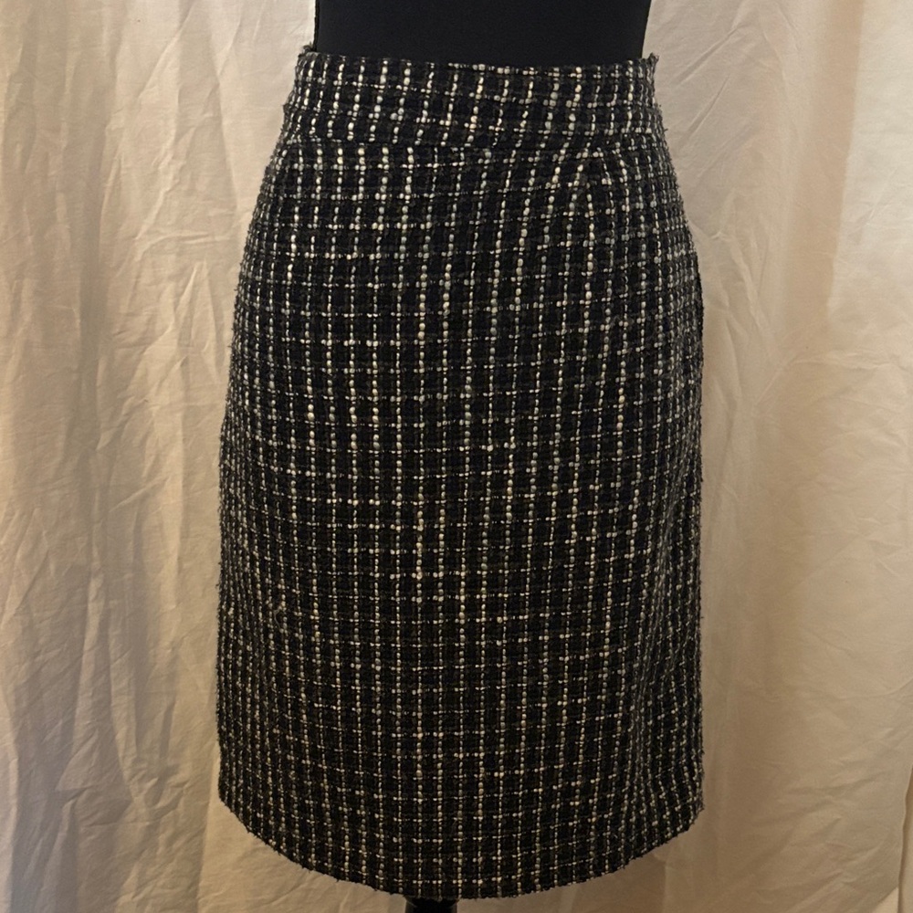 Merona Black and White Checkered Pencil Skirt